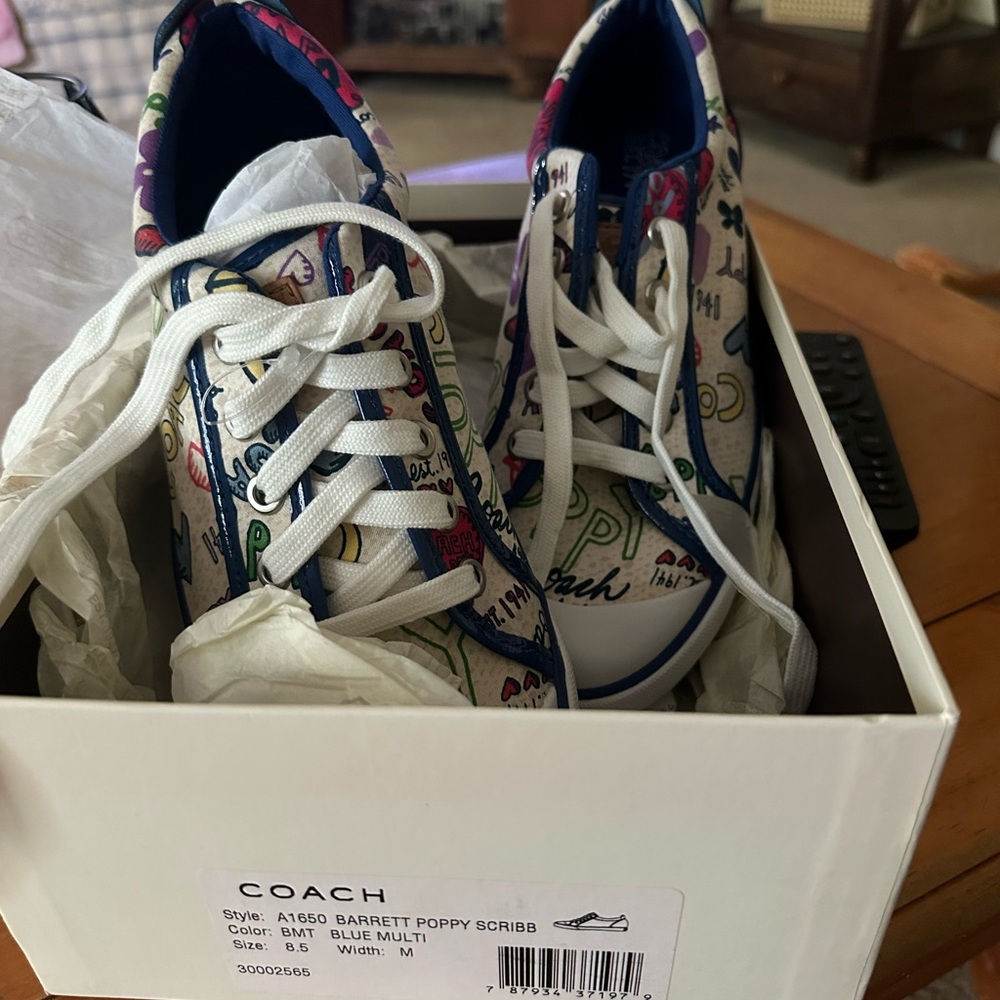 Coach Barrett Poppy Scribb Sneaker